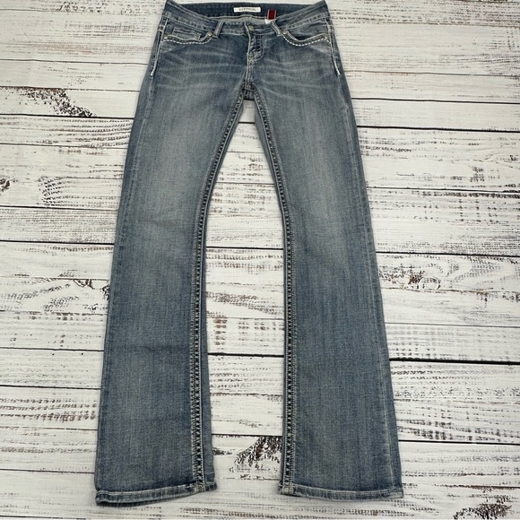 Stetson Women’s size 8 x 34 Tall Hollywood Bootcut Stretch Jeans - Picture 8 of 12